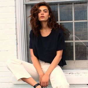 Free People Palo Alto Gauze Cotton Top